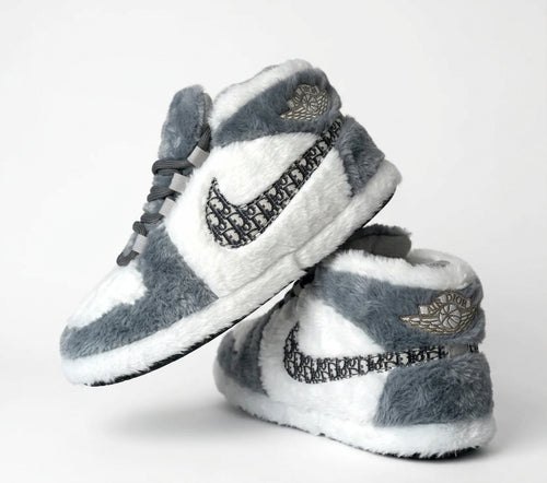 Gray Sneaker Slippers