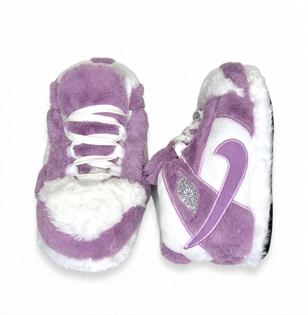 Purple Sneaker Slippers