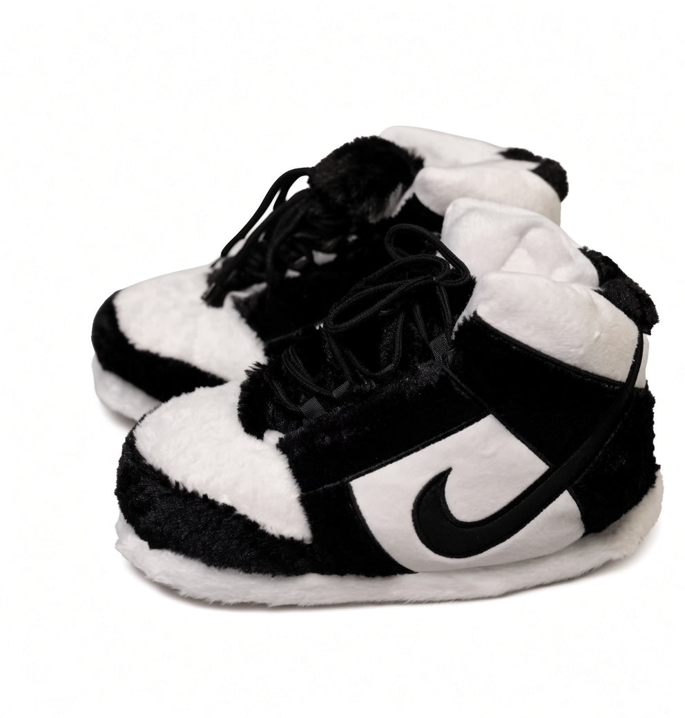 Black And White Sneaker Slippers