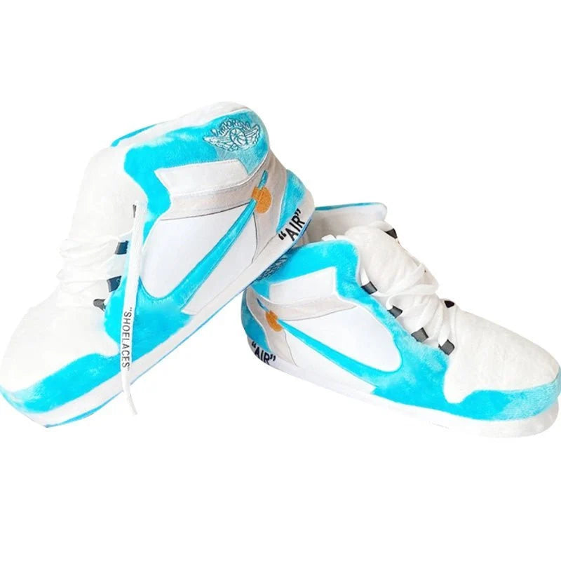 Off-White Blue Sneaker Slippers